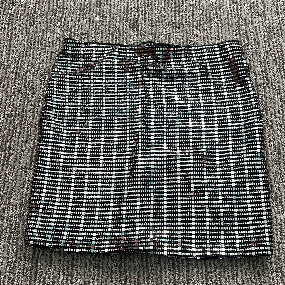 Forever 21 Sparkly Mini Skirt